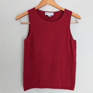 Brooks Brothers sleeveless top 100% cashmere